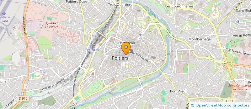 localisation de l'entreprise LAMBERT-TOUS DOWNTOWN BUILDINGS à POITIERS