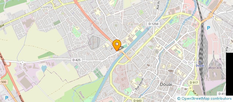 localisation de l'entreprise LAMBIN à DOUAI