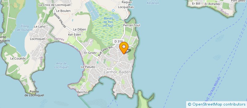 localisation de l'entreprise LAMBO  LARMOR-BADEN