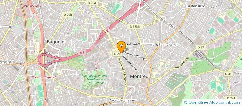localisation de l'entreprise LAMBOLEY ET FILS à MONTREUIL