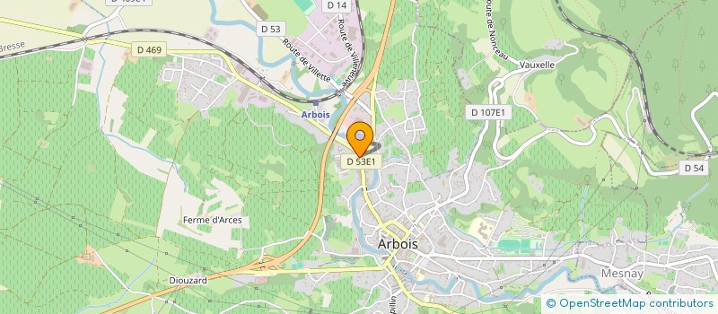 localisation de l'entreprise LAMBOLEY SAUVETRE  ARBOIS