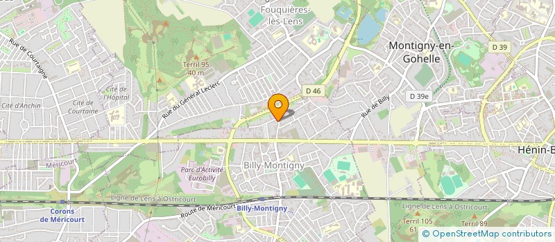 localisation de l'entreprise LAMBOLEZQ à BILLY-MONTIGNY