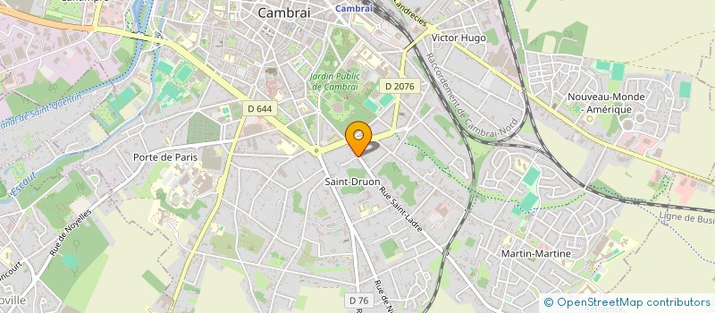 localisation de l'entreprise LAMBOSS à CAMBRAI