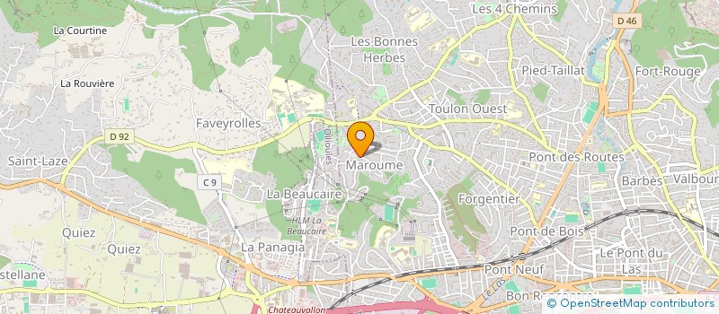 localisation de l'entreprise LAMBRA  TOULON