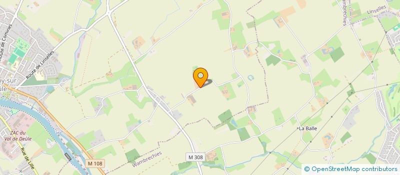 localisation de l'entreprise LAMBRE à QUESNOY-SUR-DEULE