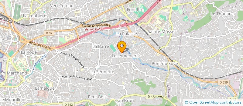 localisation de l'entreprise LAMBRUSQUES  TOULON