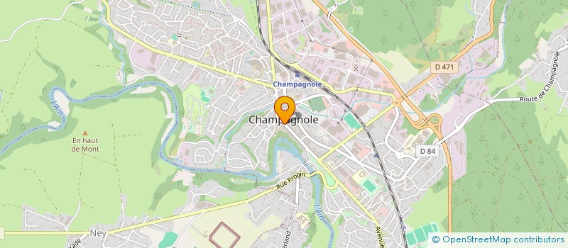 localisation de l'entreprise LAMC à CHAMPAGNOLE