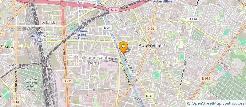localisation de l'entreprise LAMCO RECYCLAGE à AUBERVILLIERS