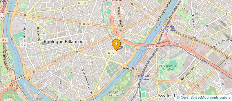 localisation de l'entreprise LAME DE FOND CADRAT à BOULOGNE-BILLANCOURT