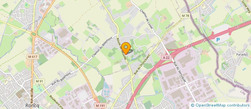 localisation de l'entreprise LAME IMMO  HALLUIN