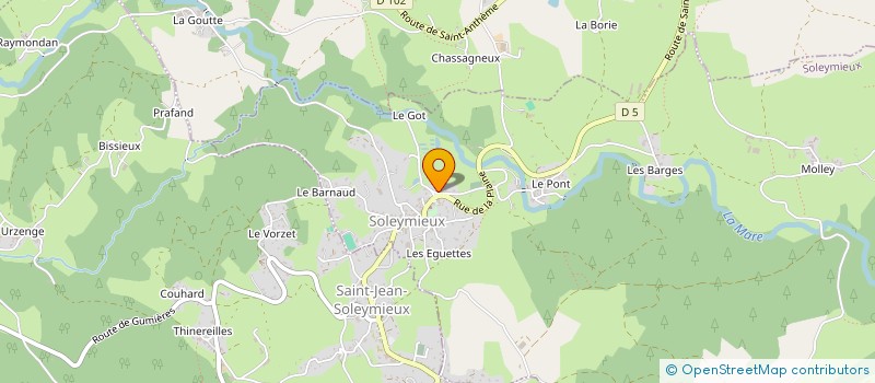 localisation de l'entreprise LAME VERTE  SOLEYMIEUX