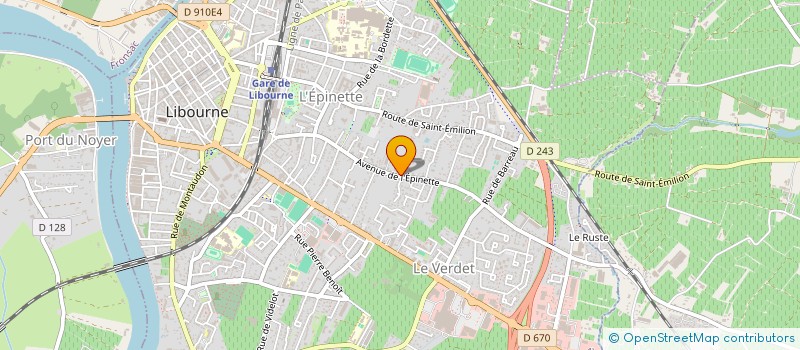 localisation de l'entreprise LAMEDIC à LIBOURNE