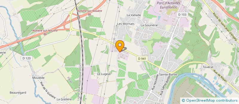 localisation de l'entreprise LAMEIRA à FLEAC