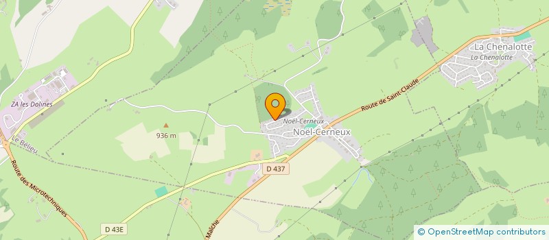 localisation de l'entreprise LAMELIS  MORTEAU