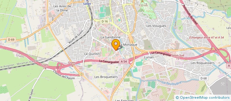 localisation de l'entreprise LAMELLIA - ATMS  SALON-DE-PROVENCE