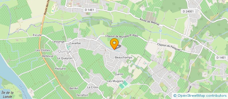 localisation de l'entreprise LAMELY 2  QUINSAC