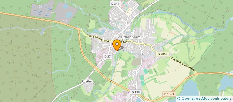 localisation de l'entreprise LAMELY  SOUFFLENHEIM