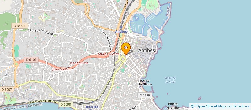 localisation de l'entreprise LAMENOR à ANTIBES