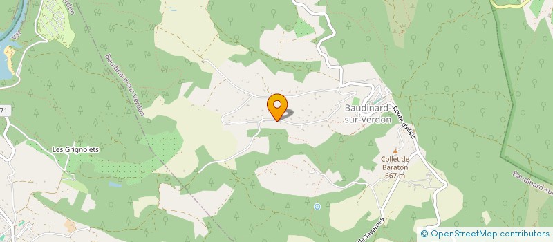 localisation de l'entreprise LAMER83 à BAUDINARD-SUR-VERDON
