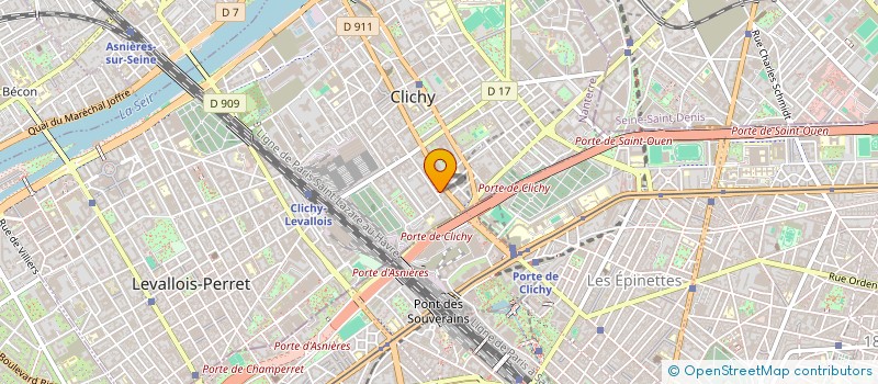 localisation de l'entreprise LAMES DE L'ESTOC à CLICHY