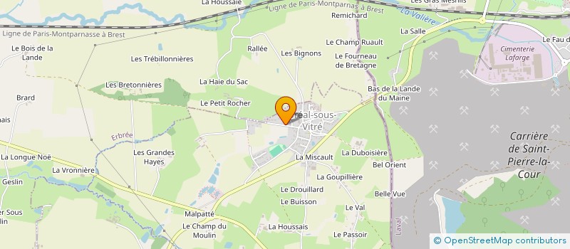 localisation de l'entreprise LAMES DE SEVIGNE  BREAL-SOUS-VITRE