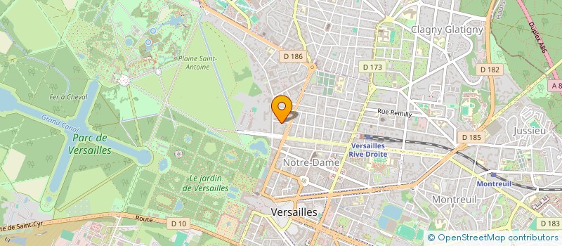 localisation de l'entreprise LAMG à VERSAILLES