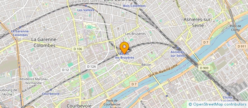 localisation de l'entreprise LAMH à COURBEVOIE