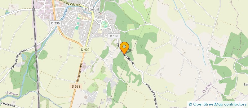 localisation de l'entreprise LAMHUG à CHABEUIL