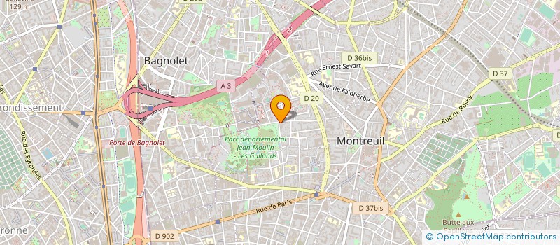 localisation de l'entreprise LAMI à MONTREUIL