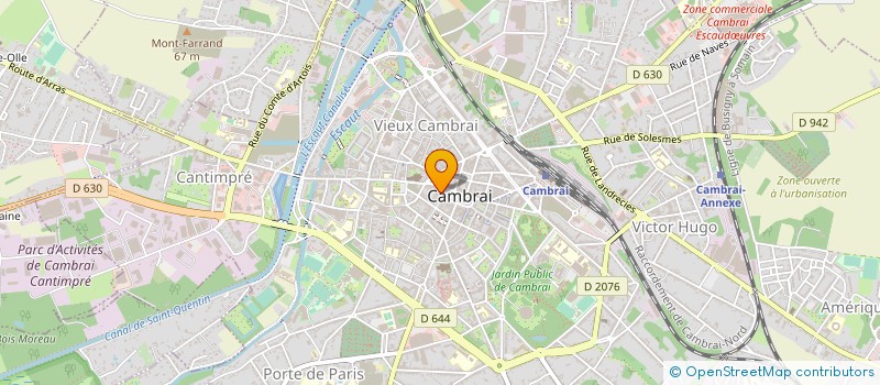 localisation de l'entreprise LAMI à CAMBRAI