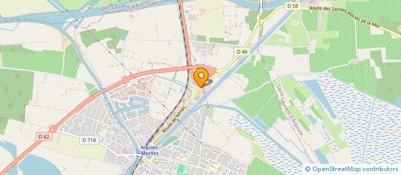 localisation de l'entreprise LAMI  AIGUES-MORTES