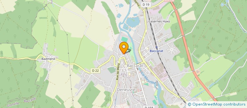 localisation de l'entreprise LAMI  BACCARAT