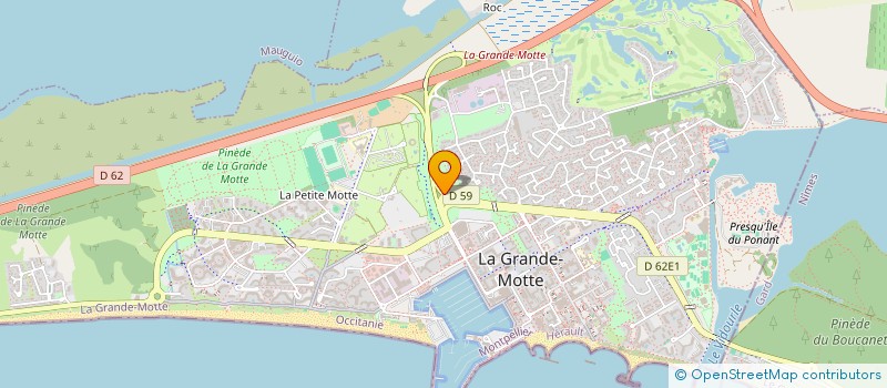 localisation de l'entreprise LAMI-CAJA  LA GRANDE-MOTTE