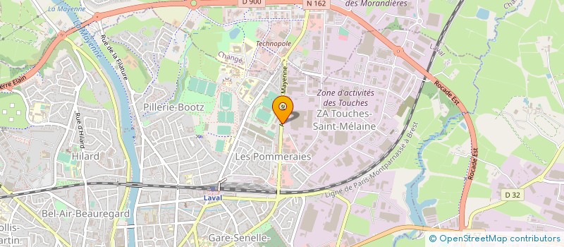 localisation de l'entreprise LAMIA CARBUR à LAVAL