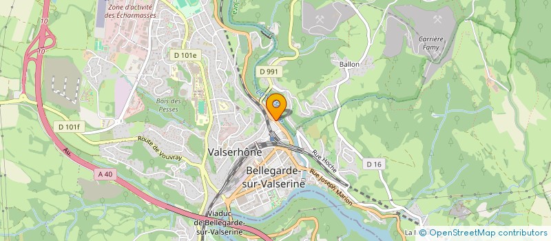 localisation de l'entreprise LAMICI à VALSERHONE