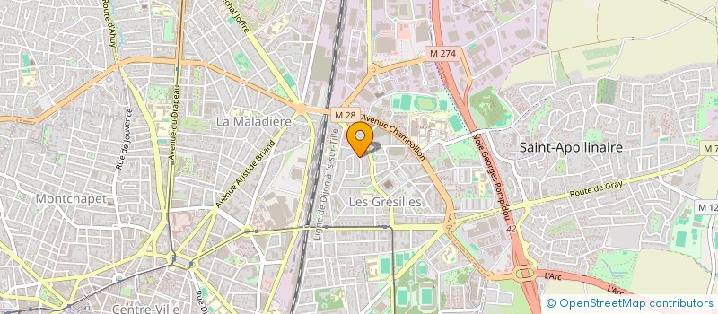 localisation de l'entreprise LAMICYCLETTE  DIJON