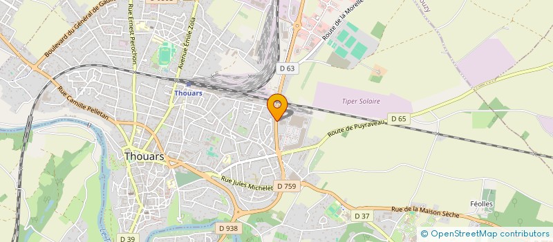 localisation de l'entreprise LAMIDIS à THOUARS