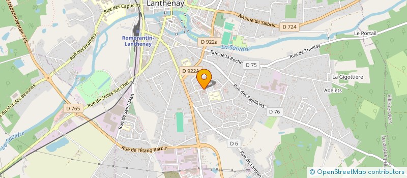 localisation de l'entreprise LAMIDORE  ROMORANTIN-LANTHENAY