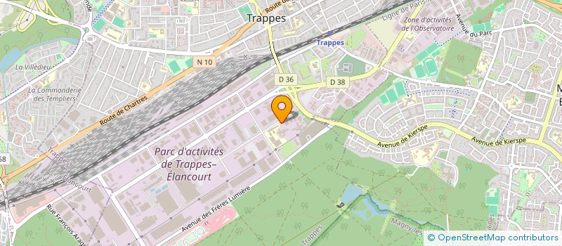 localisation de l'entreprise LAMIELLE TIBERGHIEN ET ASSOCIES à TRAPPES