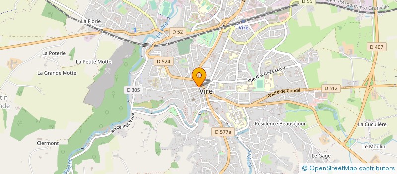 localisation de l'entreprise LAMIERE  VIRE-NORMANDIE