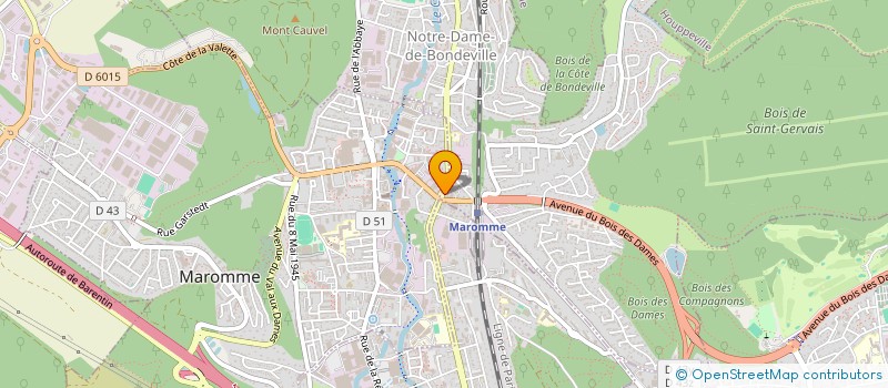 localisation de l'entreprise LAMIFFE  NOTRE-DAME-DE-BONDEVILLE