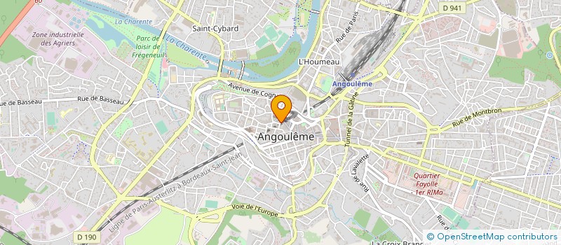 localisation de l'entreprise LAMIL'OURS à ANGOULEME