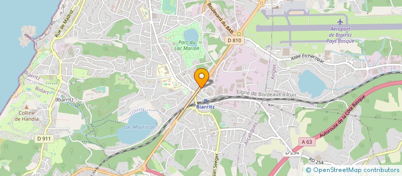 localisation de l'entreprise LAMINAK à BIARRITZ