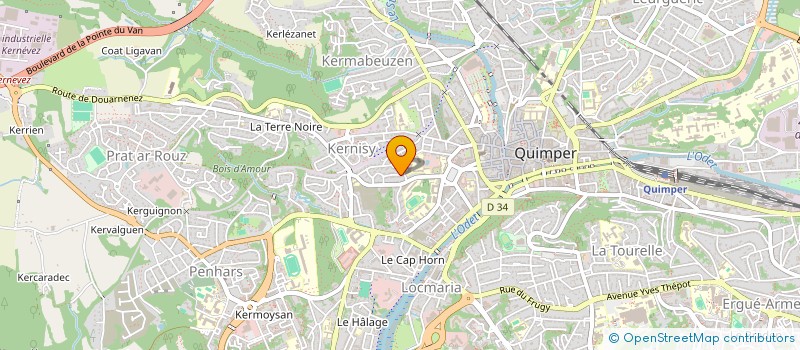 localisation de l'entreprise LAMINAK ENERGY à QUIMPER