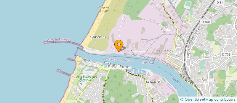 localisation de l'entreprise LAMINOIRS DES LANDES à TARNOS