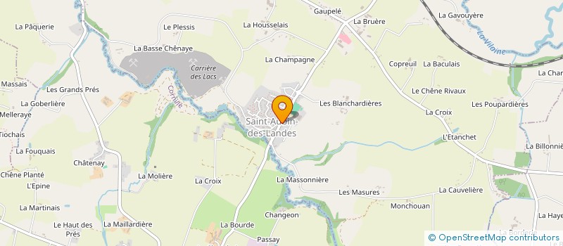 localisation de l'entreprise LAMIRAL à SAINT-AUBIN-DES-LANDES