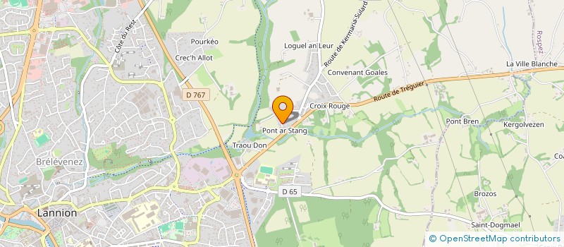 localisation de l'entreprise LAMIRONI  LANNION