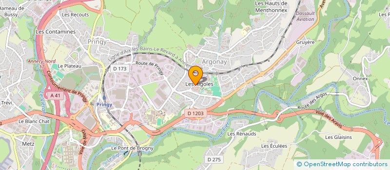 localisation de l'entreprise LAMIROY-DE WINTER  ARGONAY