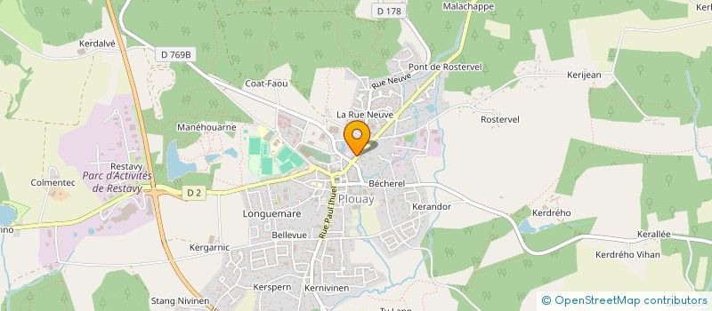 localisation de l'entreprise LAMM à PLOUAY