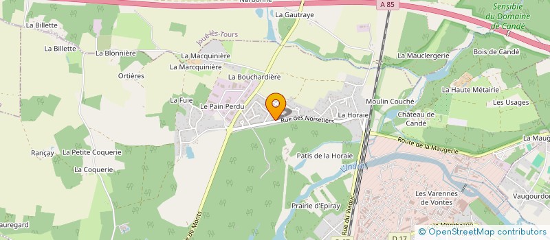 localisation de l'entreprise LAMO  TOURS